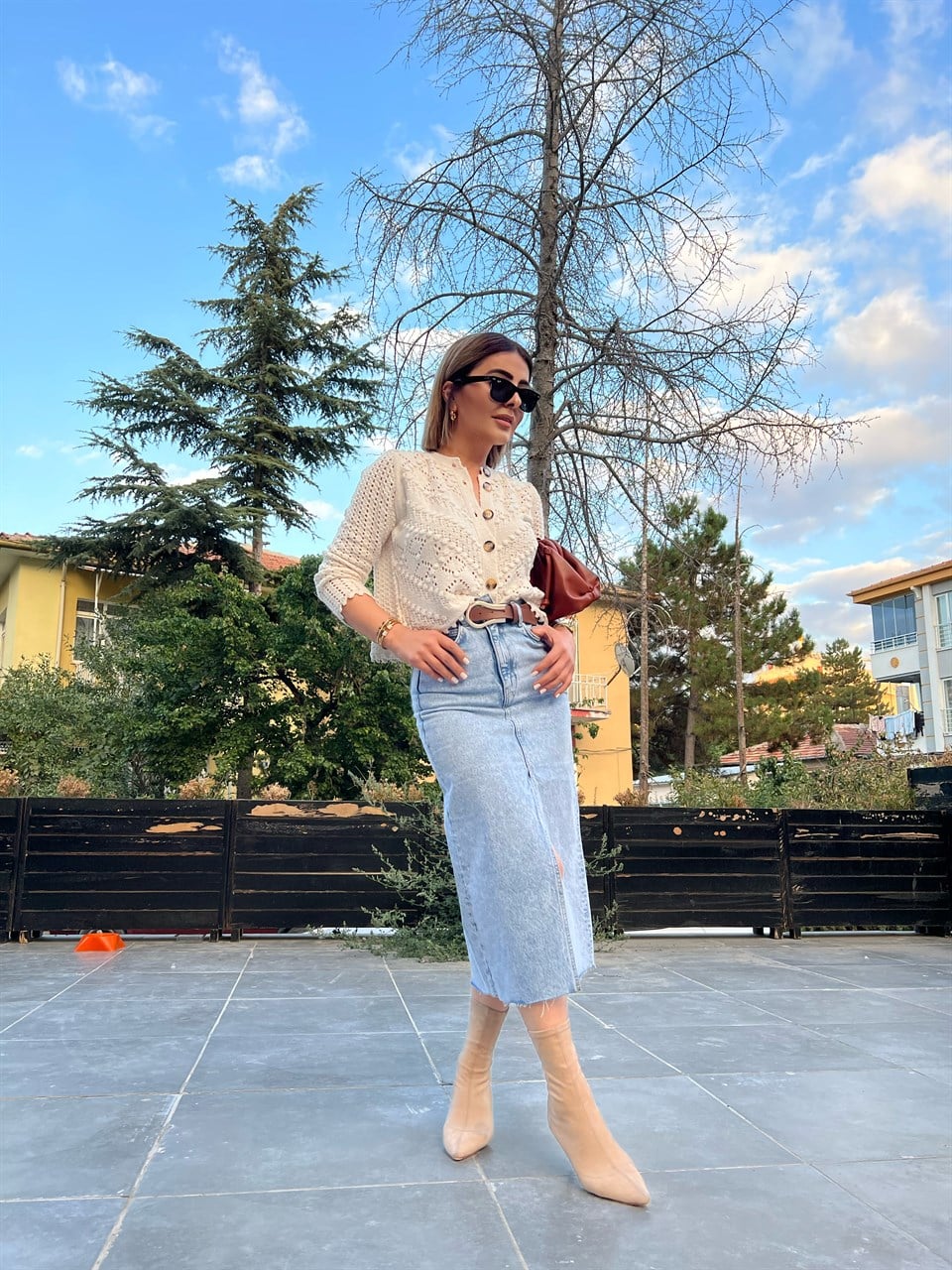 Orijinal Marka Denim Etek