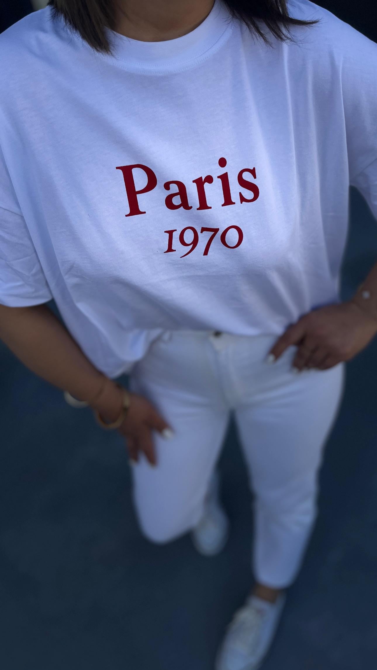 Paris Baskılı Tişört