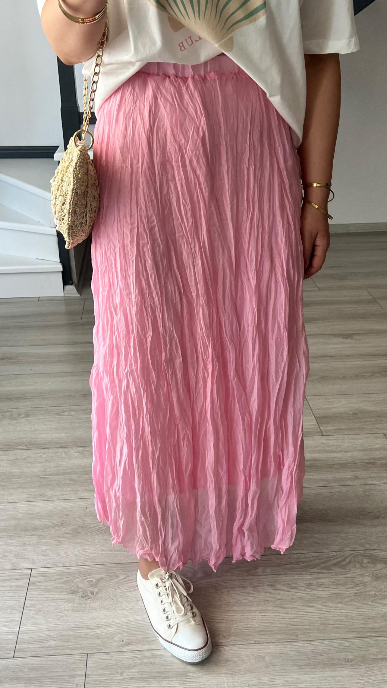 Pembe Kıraşlı Etek
