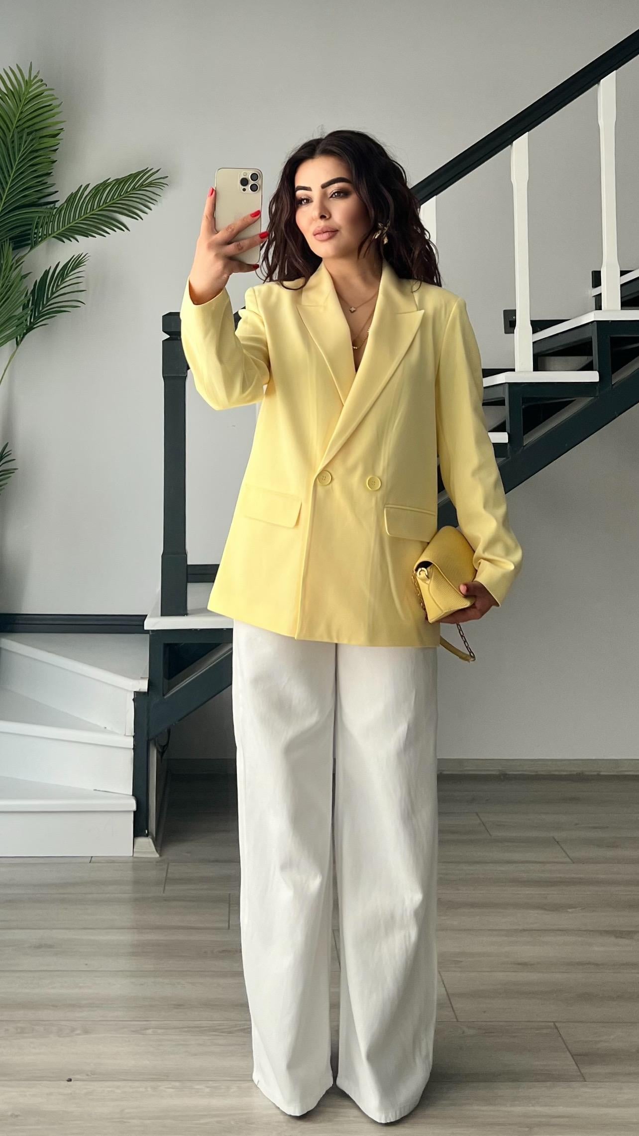 Sarı Blazer Ceket