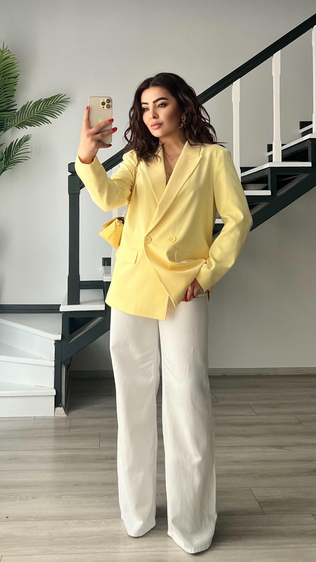 Sarı Blazer Ceket
