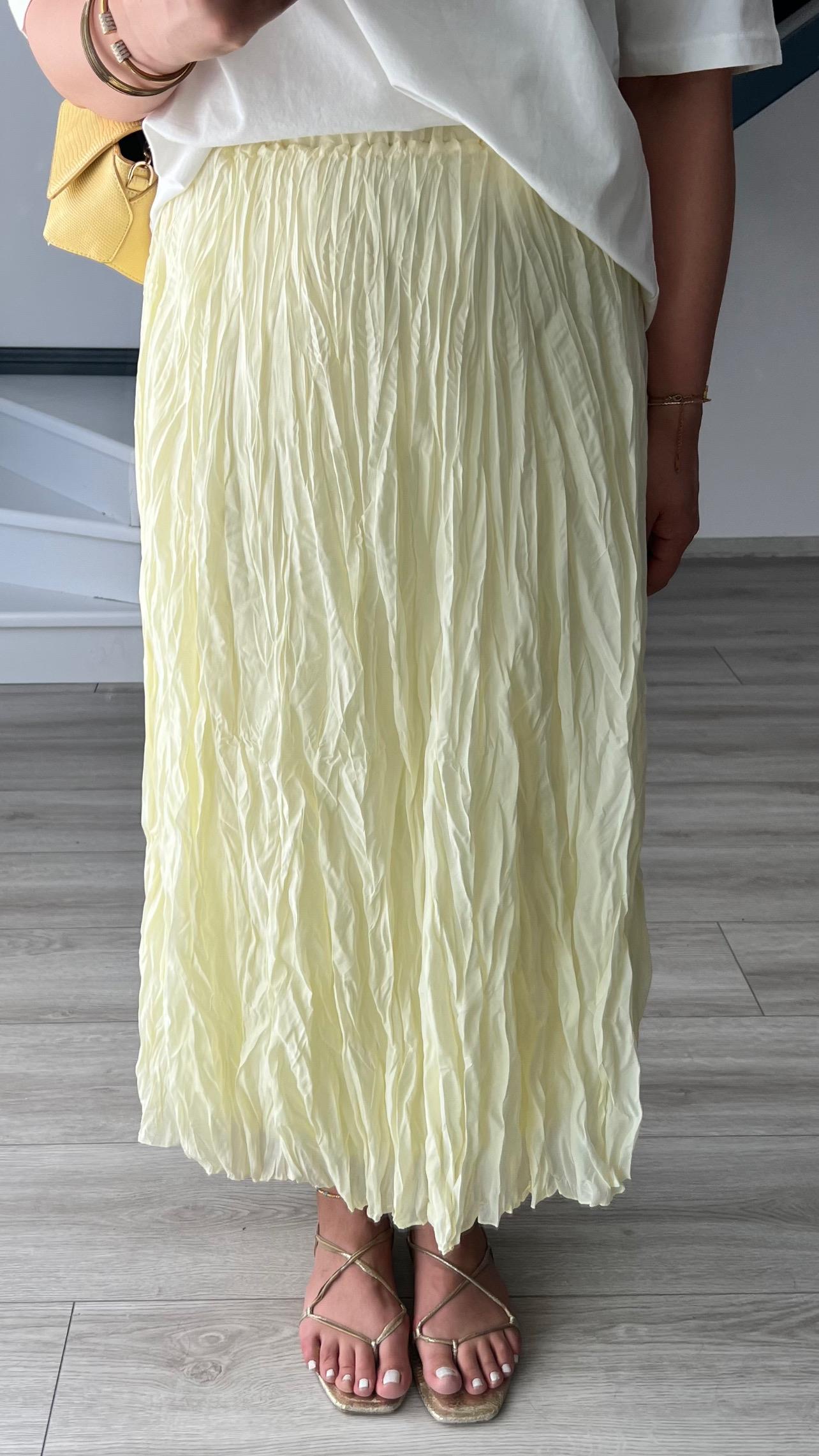 Yellow Curly Skirt