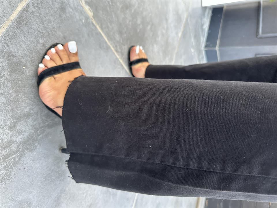Siyah İspanyol Paça Pantolon 