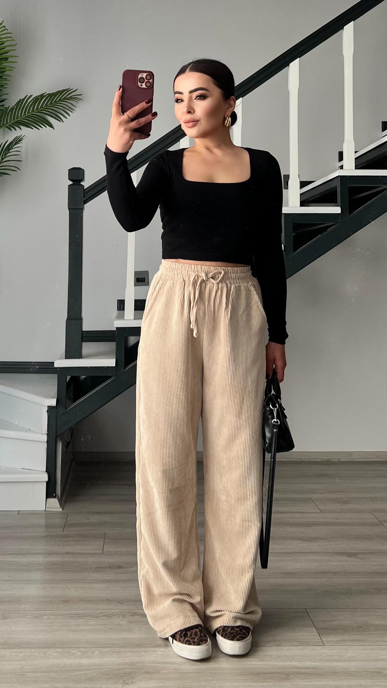 Black Square Neck Blouse