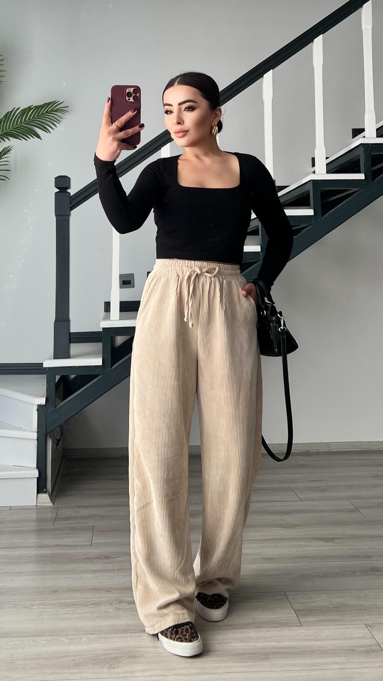 Black Square Neck Blouse