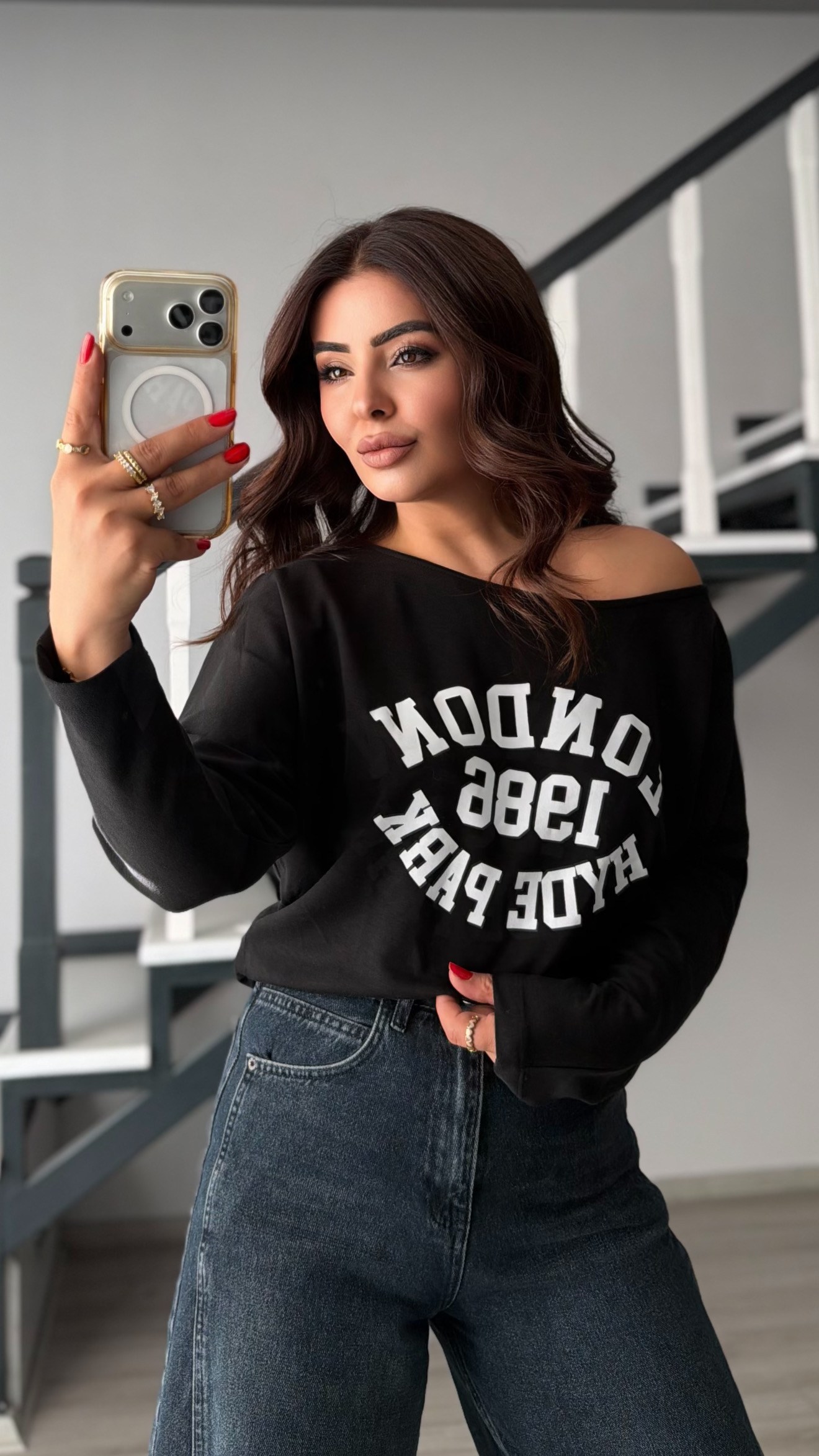 Black Modal Boat Neck Blouse