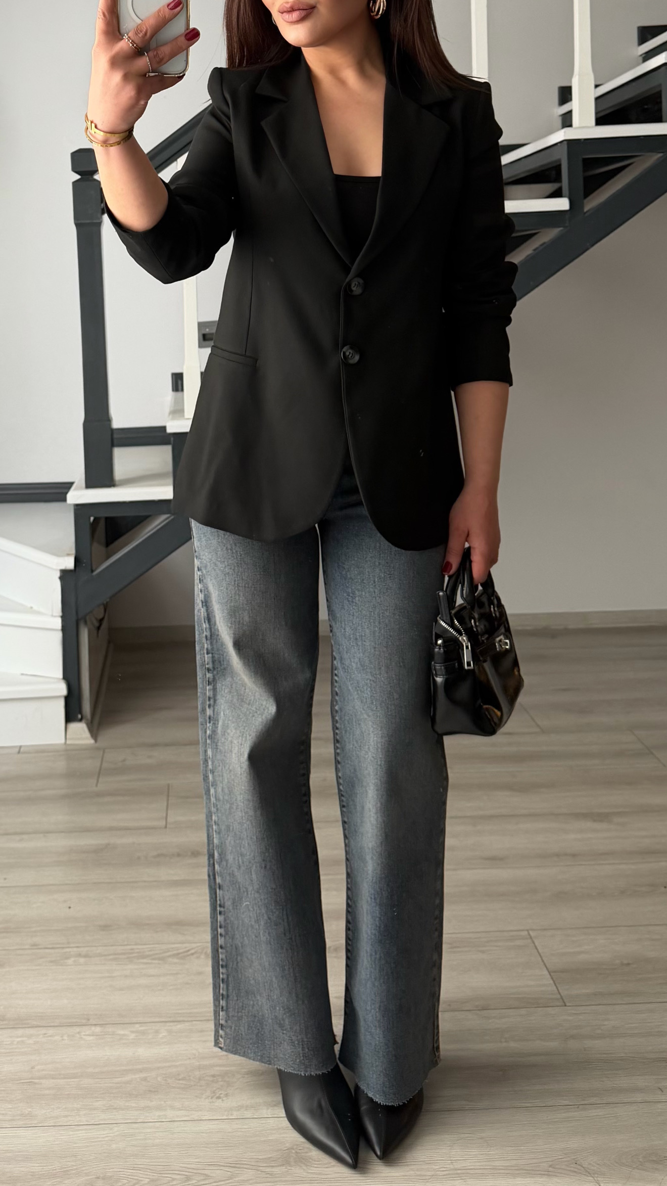 Black Slim Fit Blazer Jacket