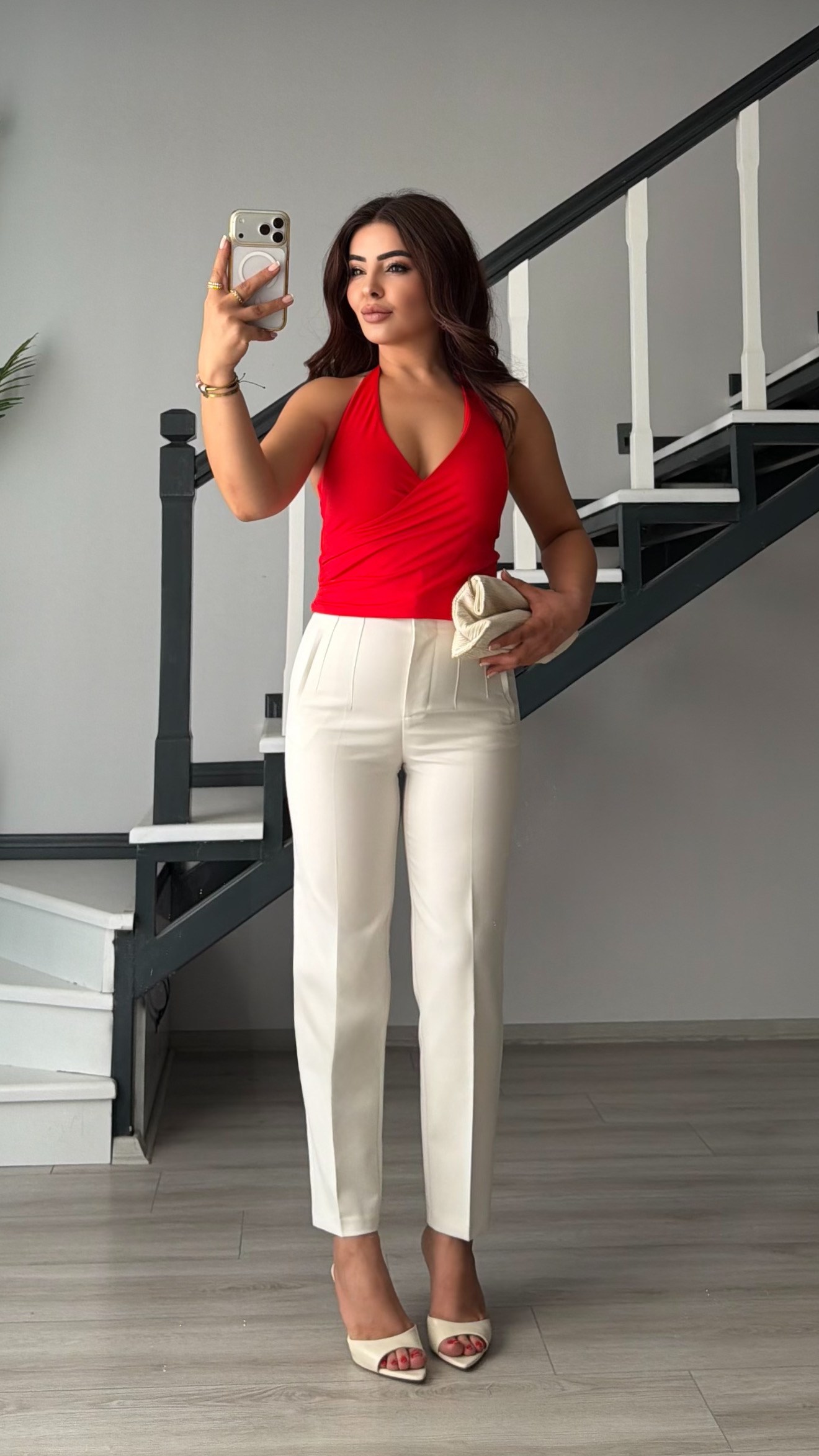 Stone Welt Pocket Fabric Trousers