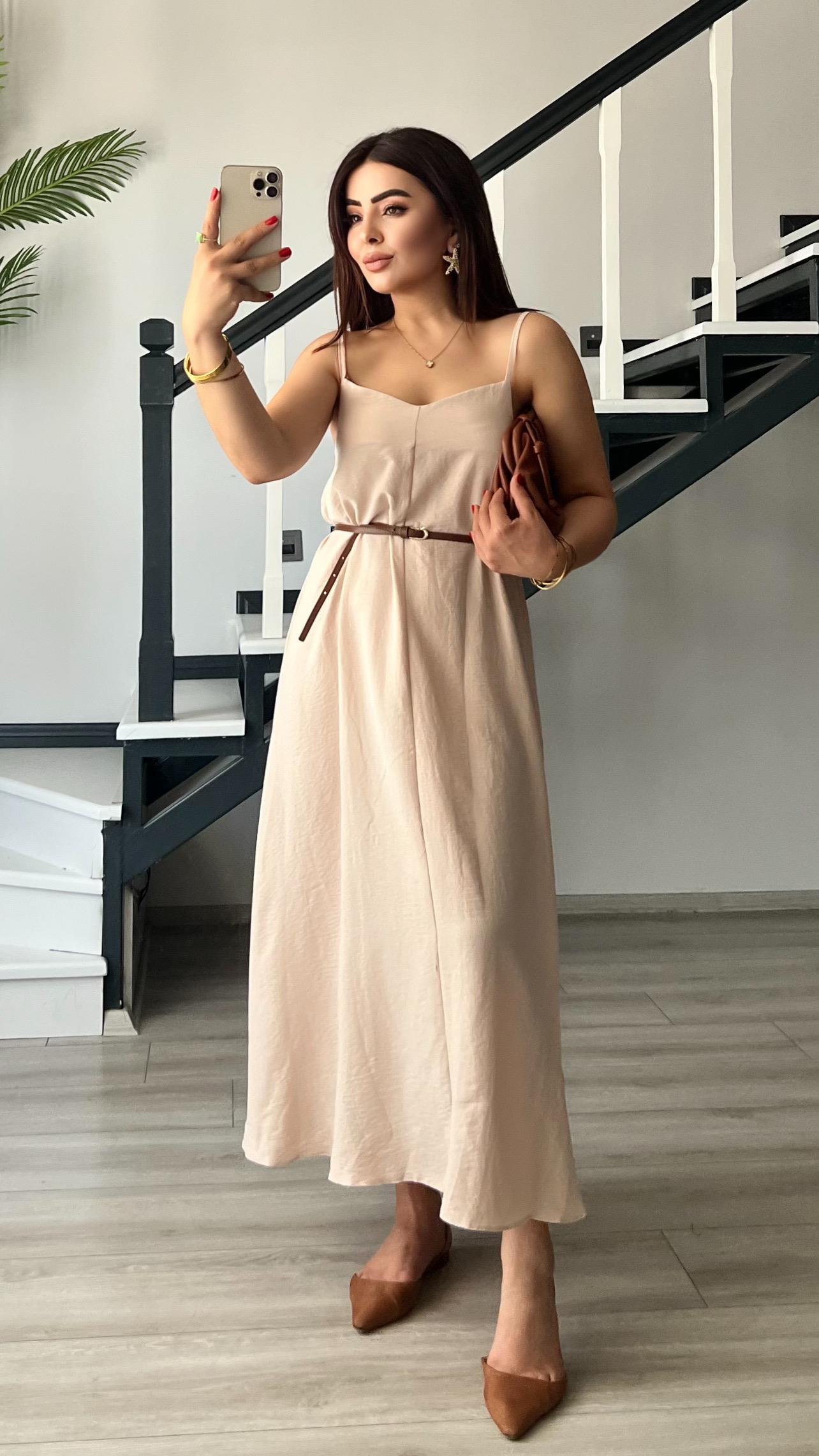 Stone Premium Strappy Dress