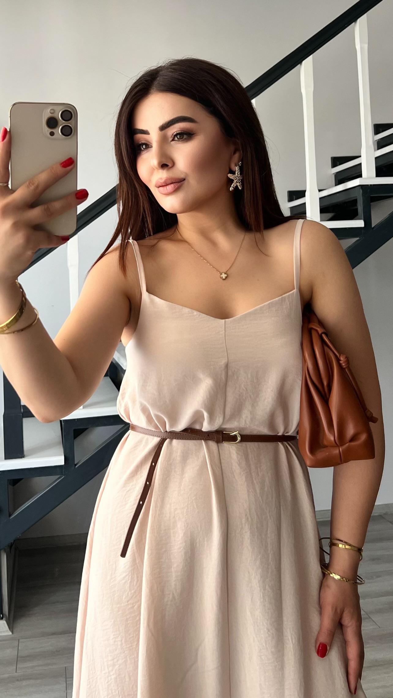 Stone Premium Strappy Dress