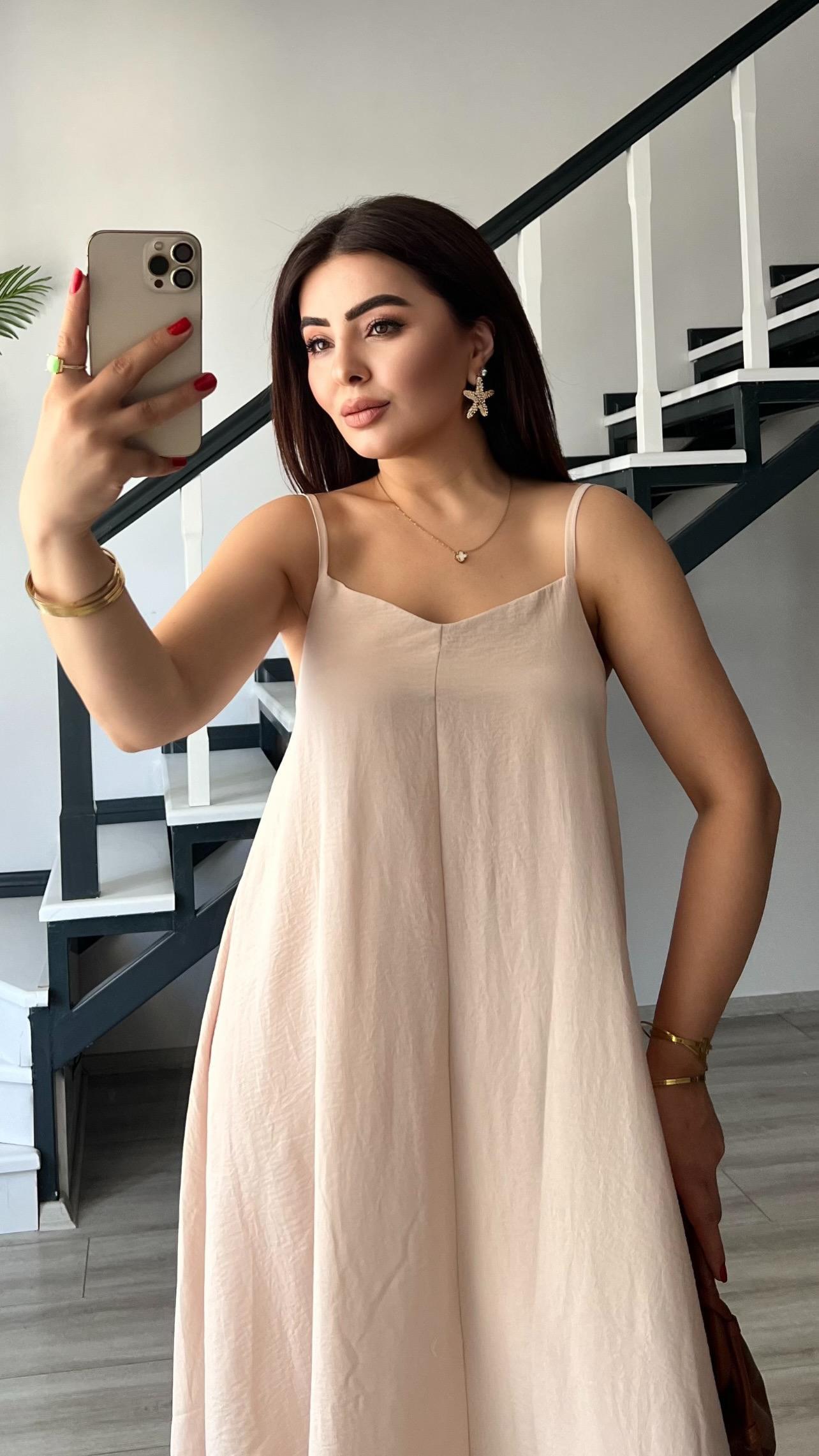 Stone Premium Strappy Dress