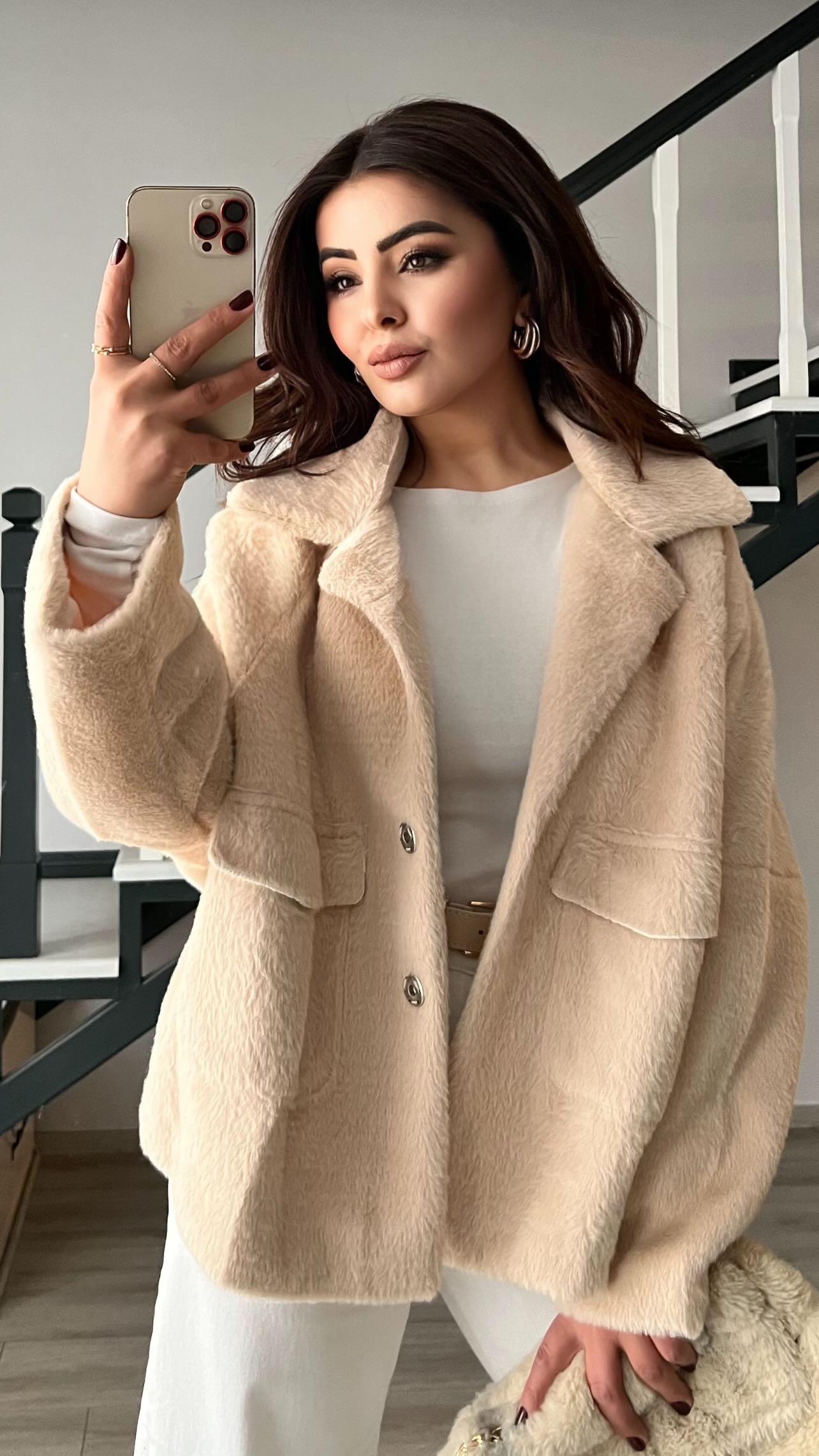 Taş Premium Peluş Mont