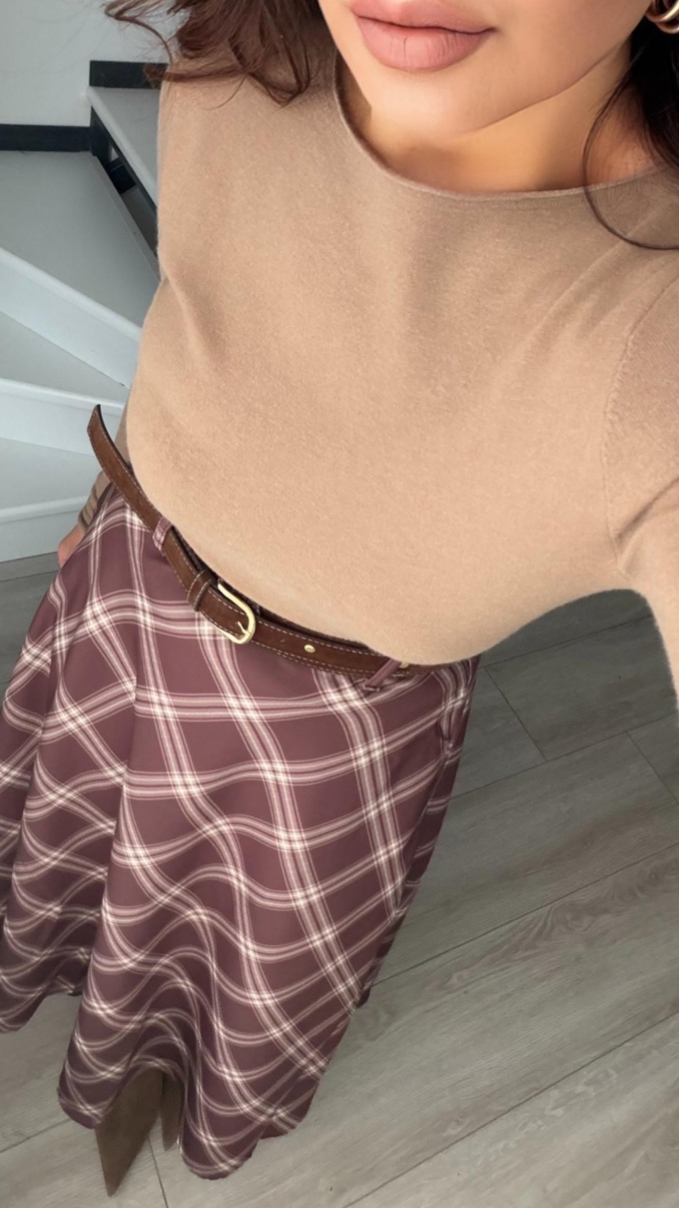 Mink Boat Neck Cashmere Blouse