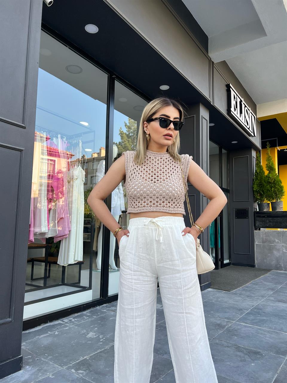 Mink Knit Crop