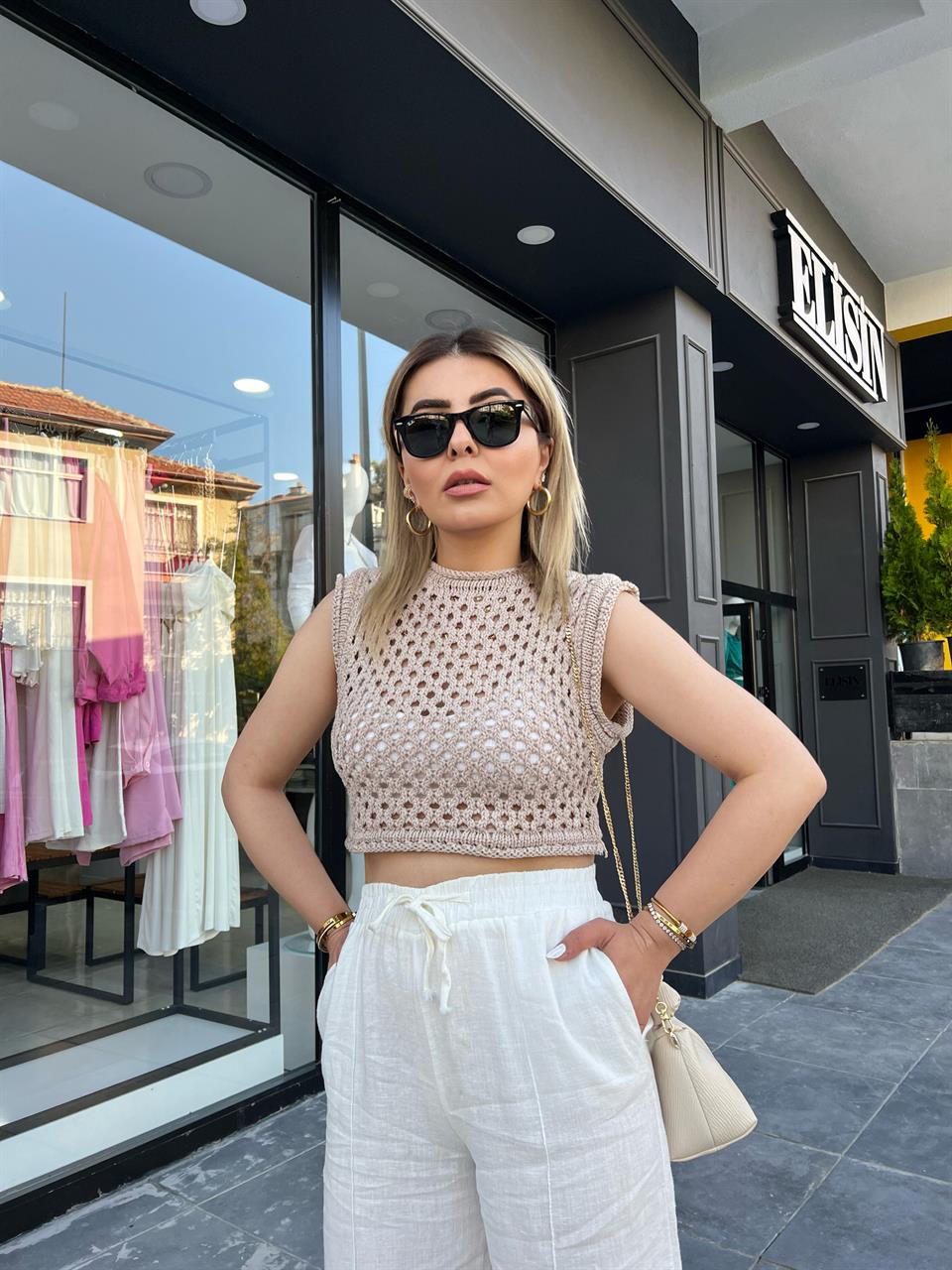 Mink Knit Crop