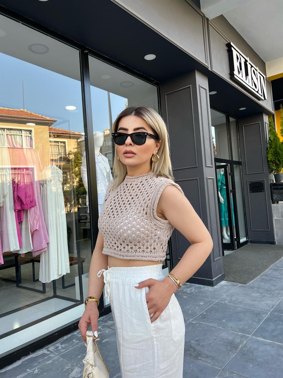 Mink Knit Crop