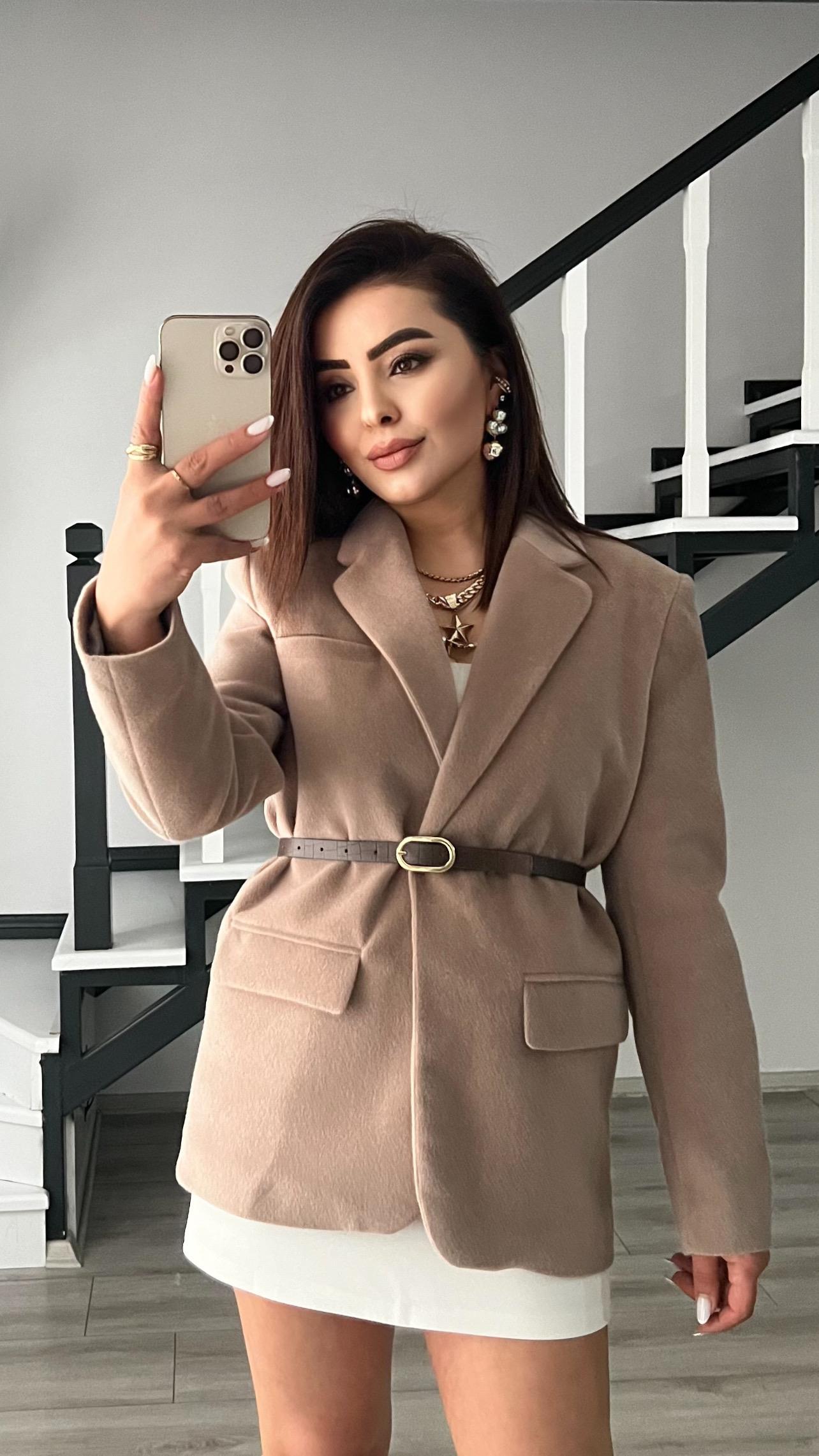 Mink Premium Self-Belted Plush Jacket
