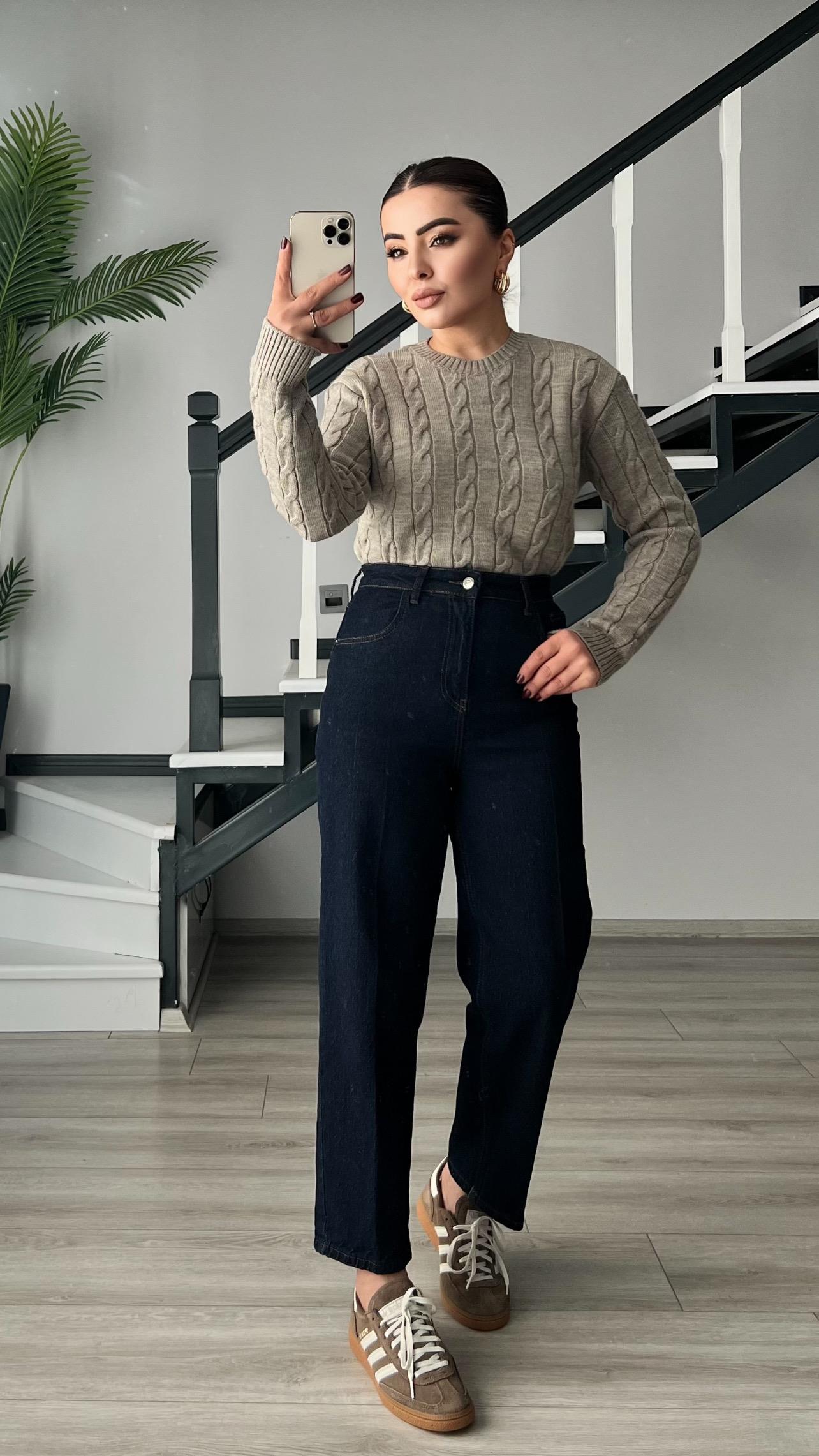 Mink Hair Braid Sweater