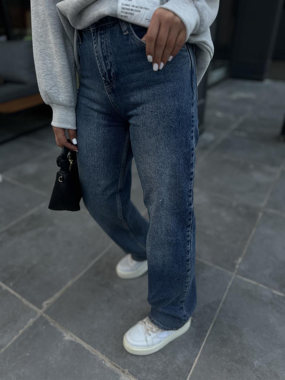 Yüksek Bel Vintage Slim Jean 