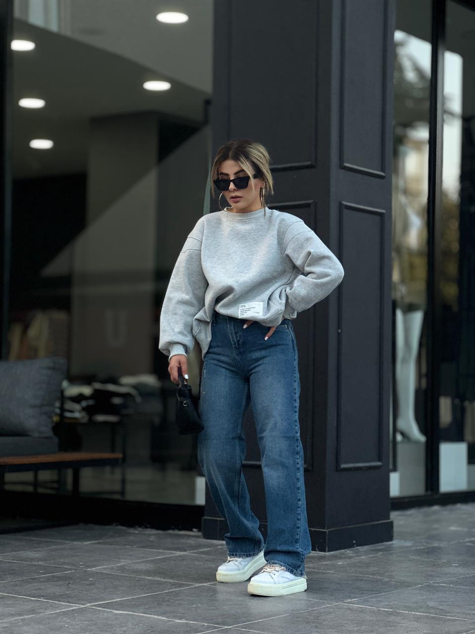 Yüksek Bel Vintage Slim Jean 