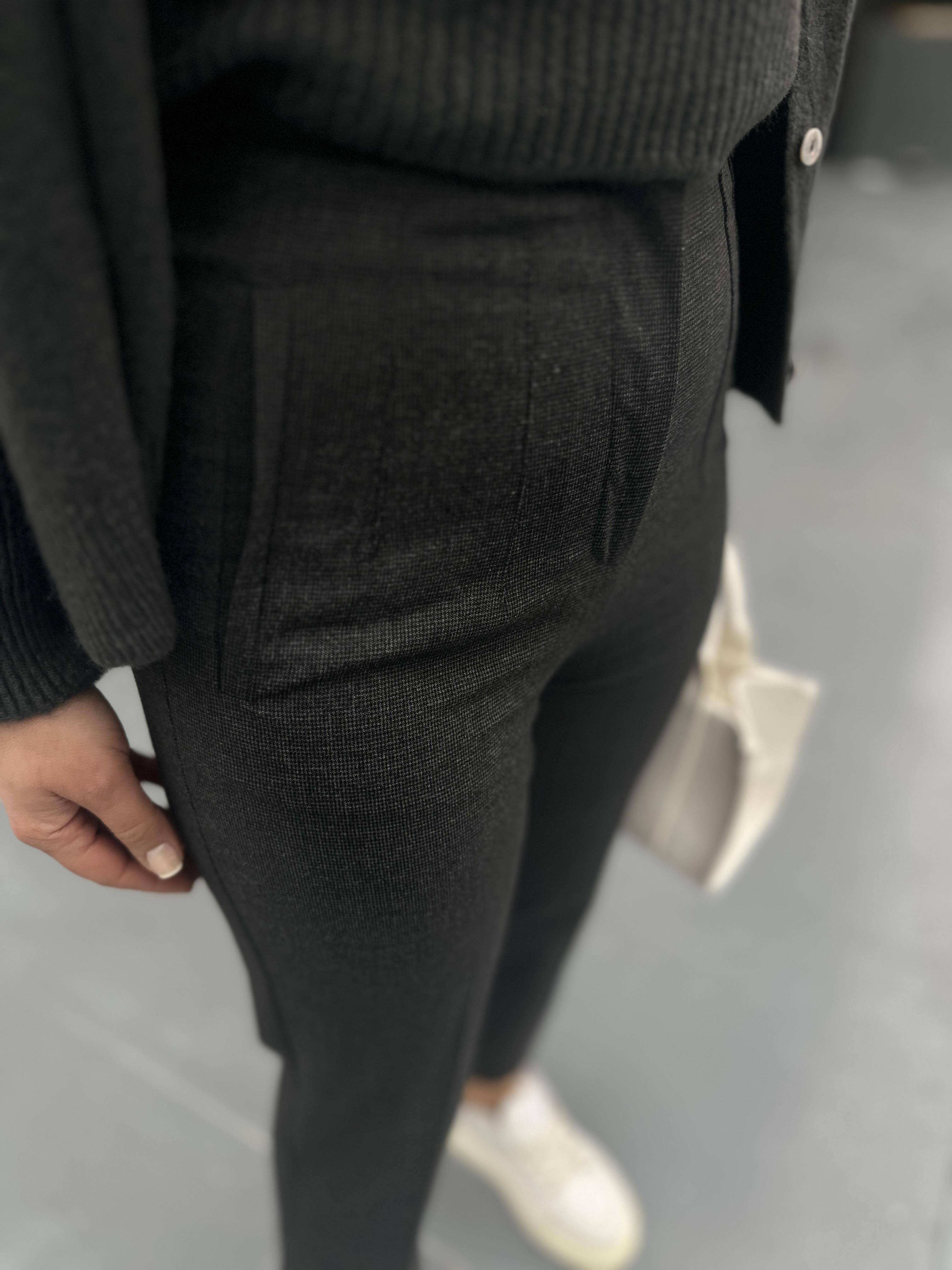 Zr Model Antrasit Dokulu Flatolu Pantolon
