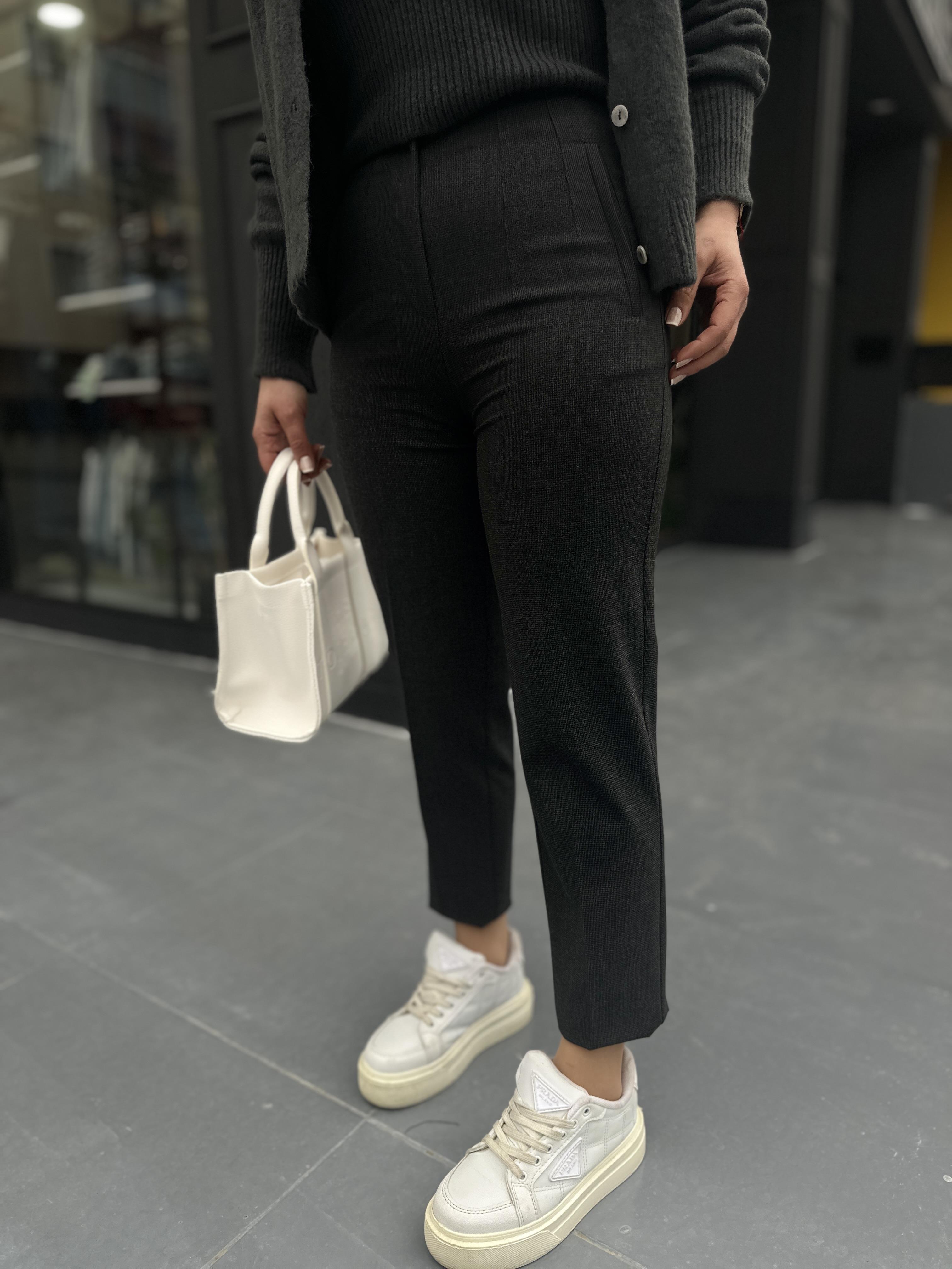 Zr Model Antrasit Dokulu Flatolu Pantolon