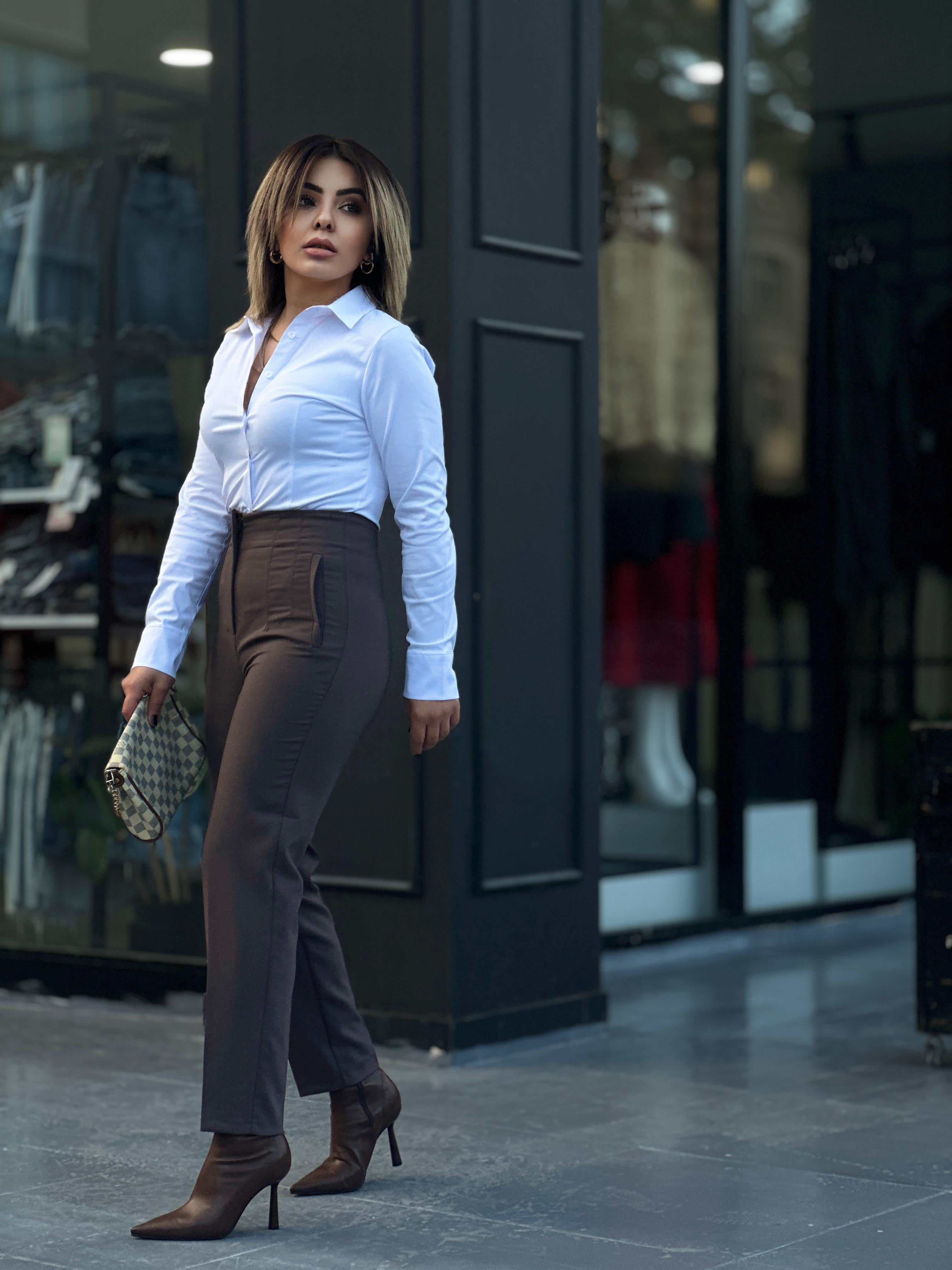 Zr Model Kahve Flatolu Pantolon 