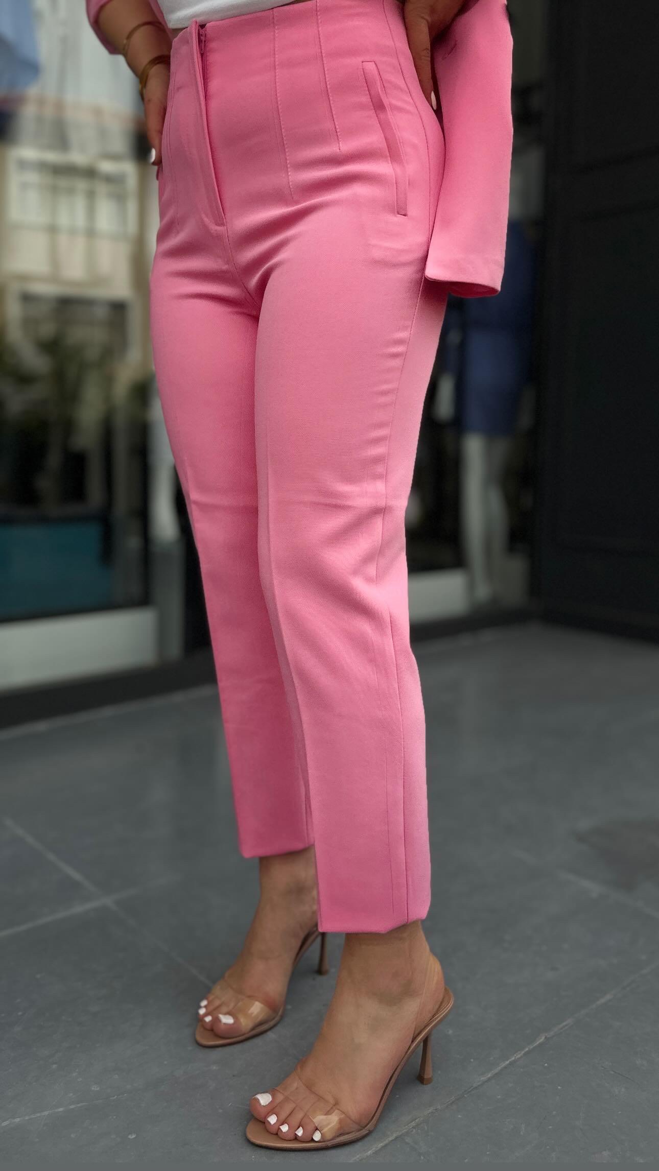 Zr Model Pembe Flatolu Pantolon
