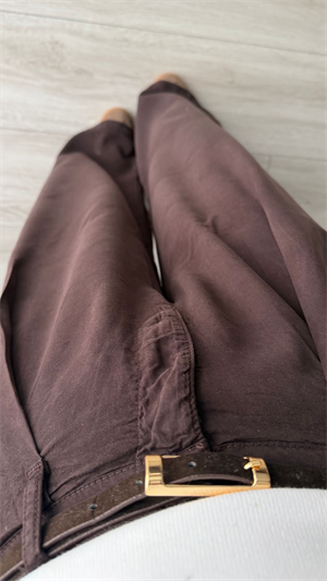 Acı Kahve Bel Lastikli Tensl Pantolon