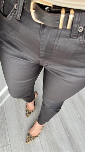Acı Kahve Mum Kaplama Mom Fit Jean