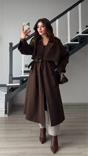 Acı Kahve Premium Oversize Trençkot