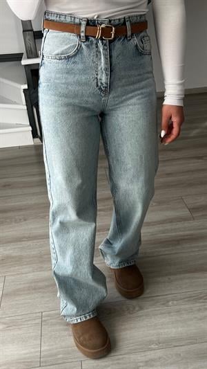 Açık Mavi Straight Jean 