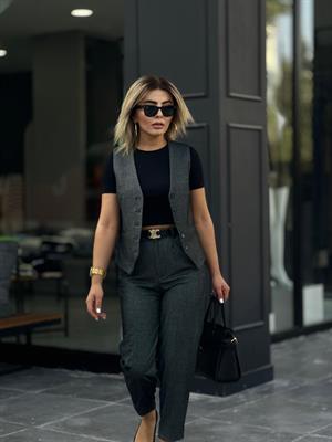 Anthracite Herringbone Classic Set