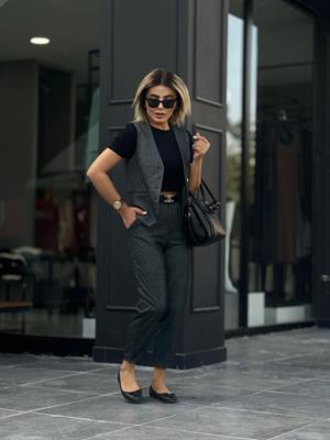 Anthracite Herringbone Classic Set