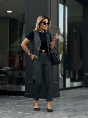 Anthracite Herringbone Classic Set