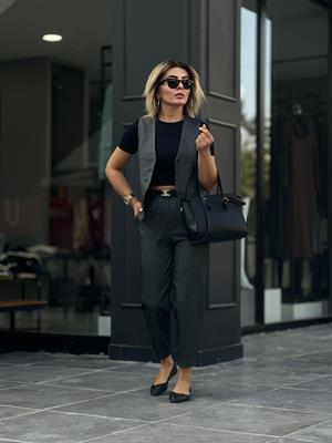 Anthracite Herringbone Classic Set