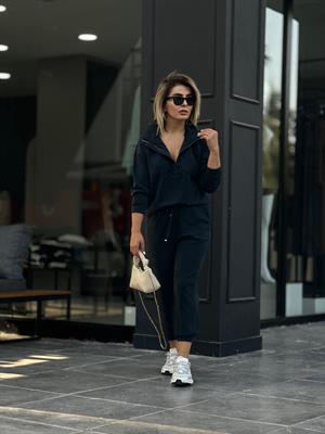 Anthracite Modal Fabric Tracksuit Set