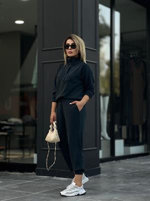 Anthracite Modal Fabric Tracksuit Set