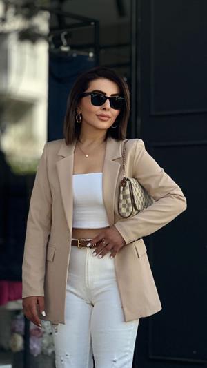Atlas Taş Tek Düğme Blazer Ceket