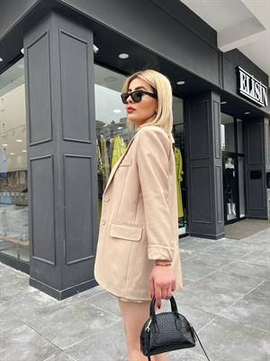 Bej Etek Ceket Takım