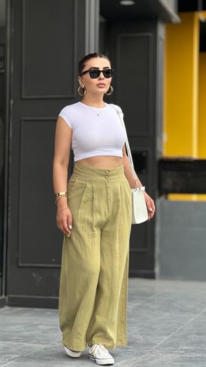 Beyaz Crop Top 30528