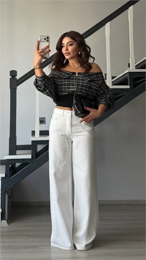 White Draped Tencel Pants