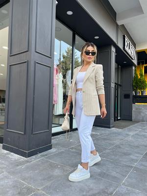Beyaz Mom Jean