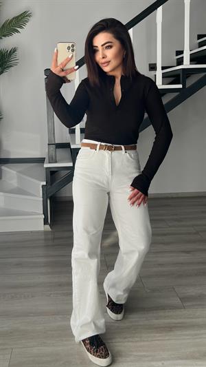 Beyaz Straight Jean 