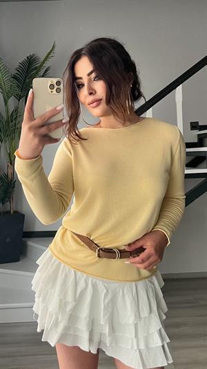 Butter Yellow Mercerized Blouse