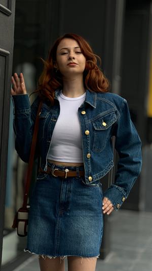 Denim Mini Skirt