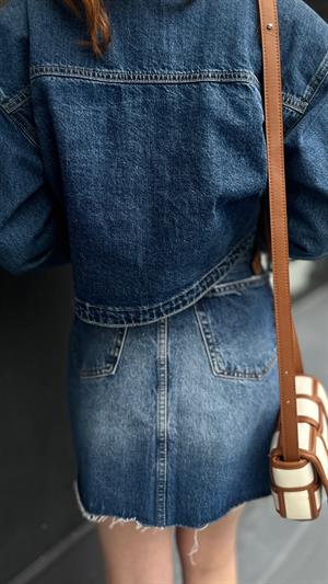 Denim Mini Skirt