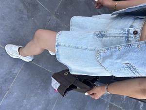 Denim Mini Etek