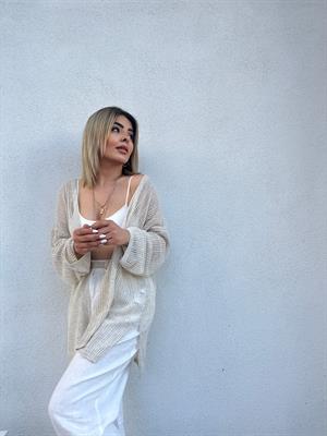 Dilvin Transparent Kimono Cardigan