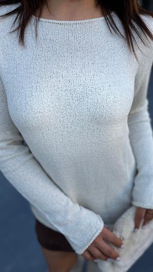 Ecru Original Brand Long-Sleeve Knitwear